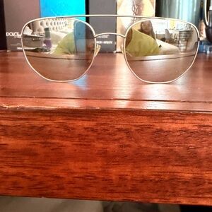 Prada SPS 56S Mirrored Aviator Sunglasses Made in Italy
